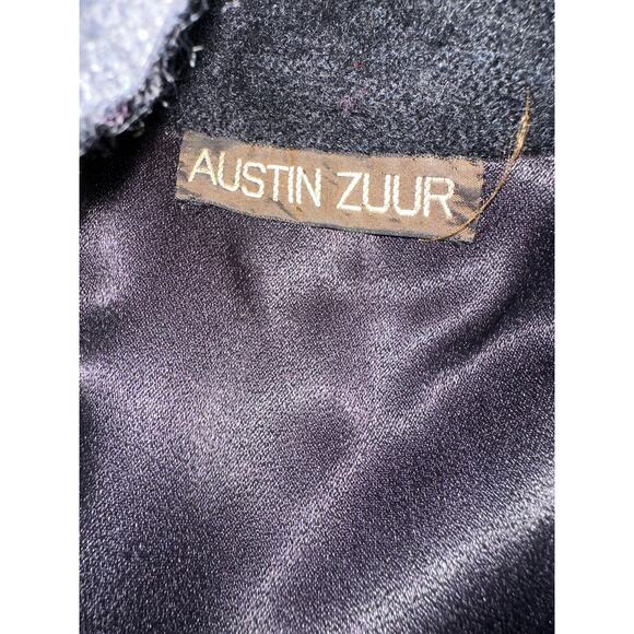 RARE VINTAGE 70's AUSTIN-ZUUR HALSTON BLACK WOOL COAT - Picture 5 of 5